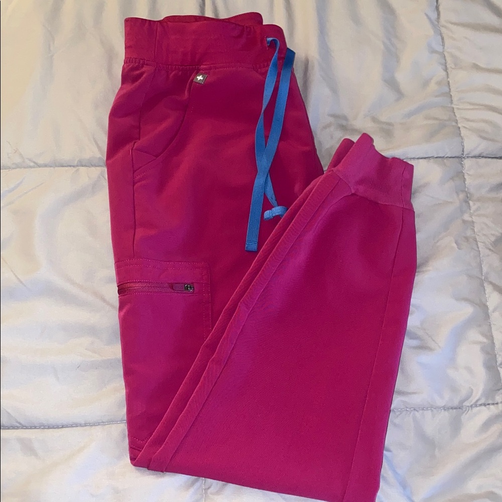 FIGS Raspberry Sorbet Zamora Jogger Scrub Pants